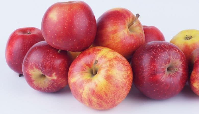 group of red apples