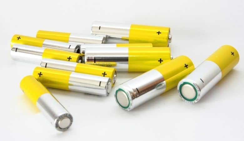 group of aa batteries