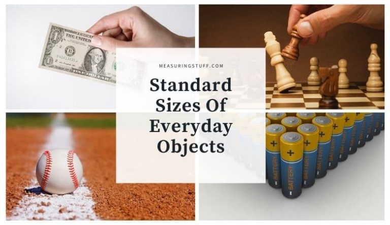 Standard Sizes Of Everyday Objects (#8 Is Surprising)
