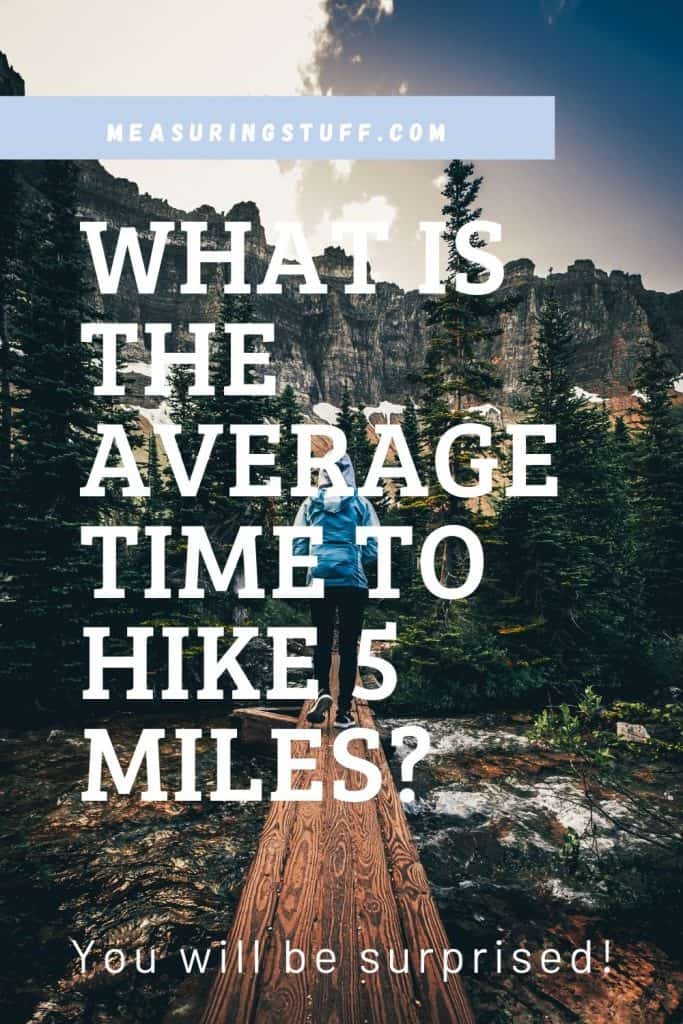 average time to hike 5 miles