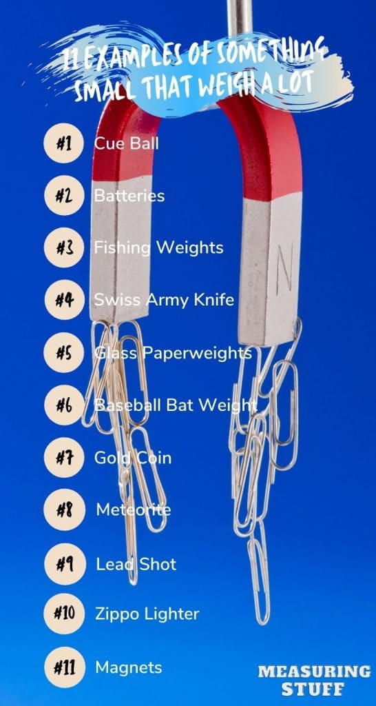 things that are small but weigh a lot