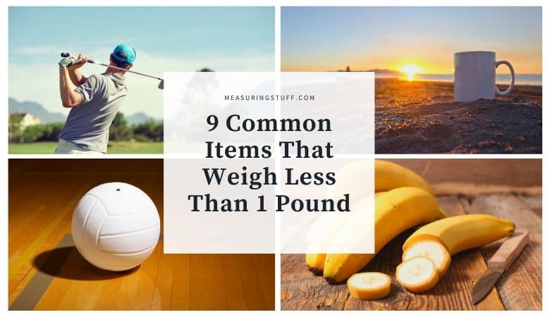 common items that weigh less than 1 pound
