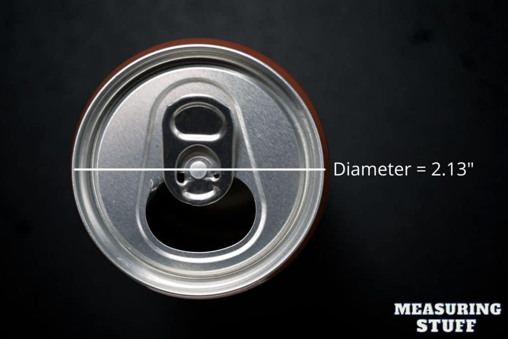 soda can diameter