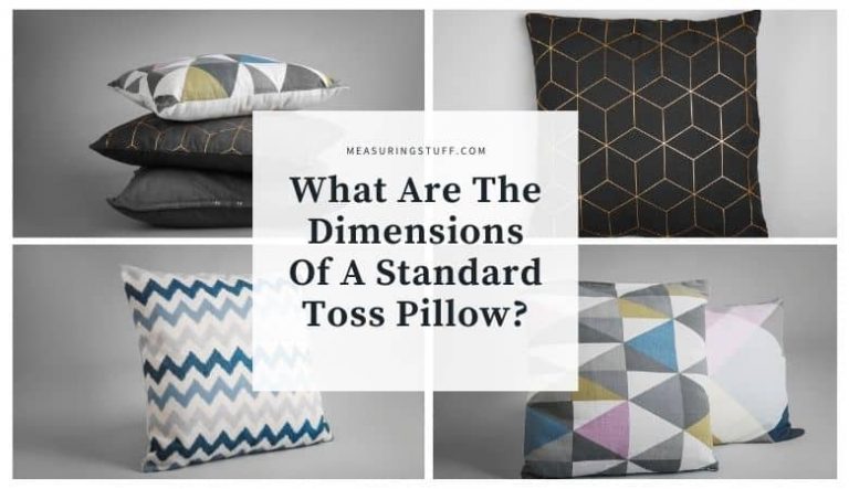 What Are The Dimensions Of A Standard Toss Pillow?
