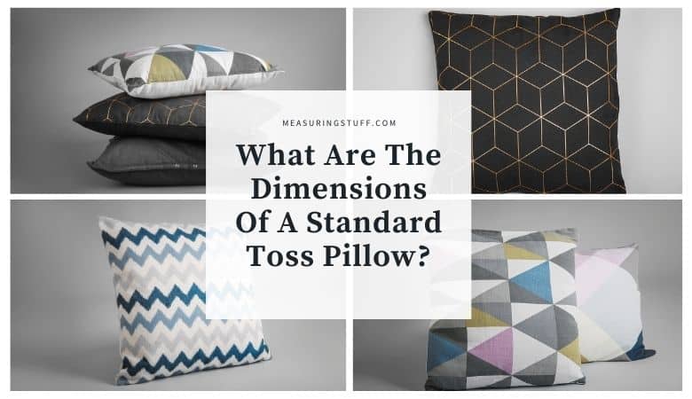 dimensions of a toss pillow