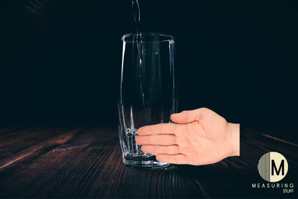 liquid pouring into glass