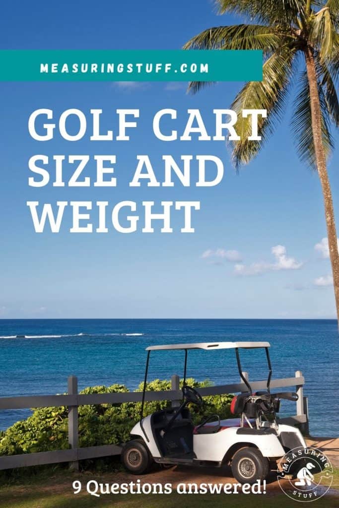 golf cart size and weight