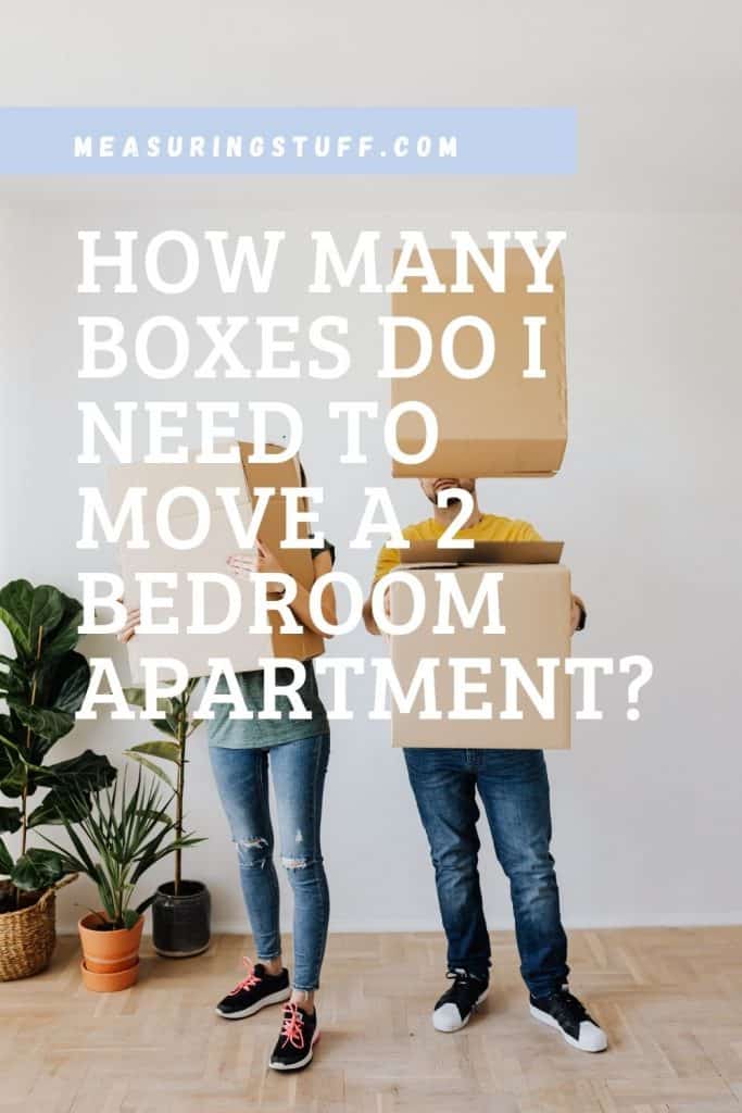how many boxes to move a 2 bedroom apartment