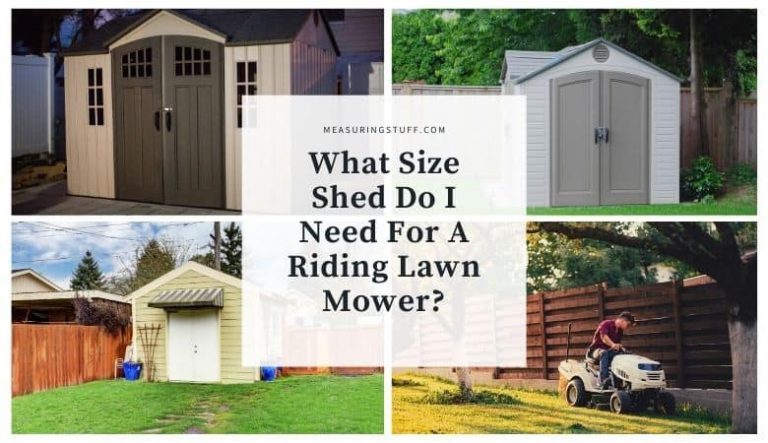 What Size Shed Do I Need For A Riding Lawn Mower?