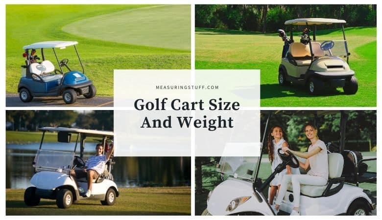 golf cart size and weight