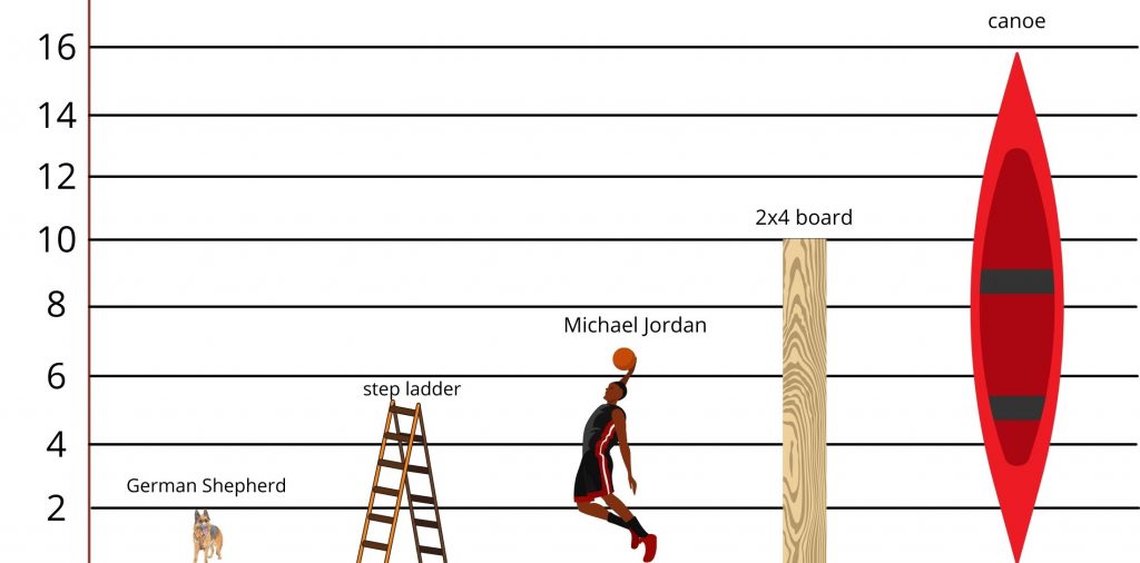 16 feet long comparison chart