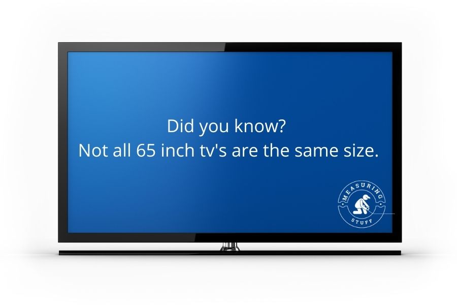 What Are The Dimensions Of A 65 Inch TV?