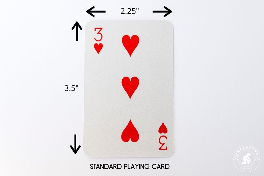 playing card dimensions