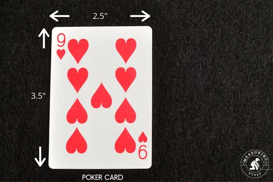 poker card dimensions