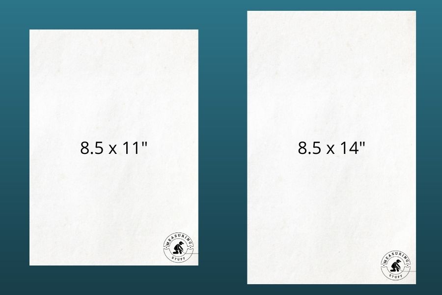 notebook paper that is 8.5 inches wide