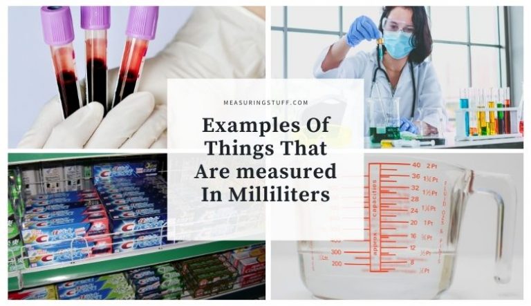 Examples Of Things That Are measured In Milliliters