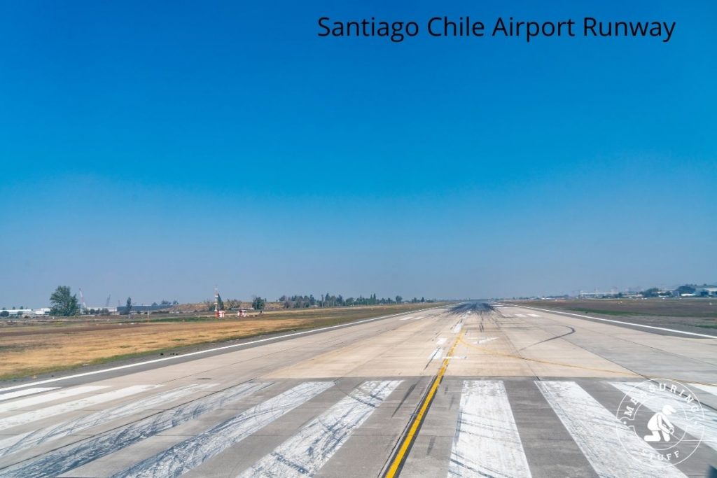 runway 17L at the Santiago Chile Airport.