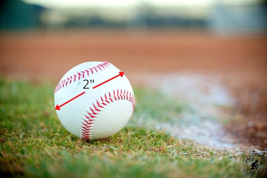 baseball diameter 2"