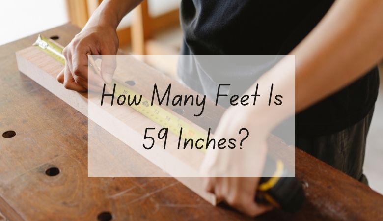 how many feet is 59 inches?