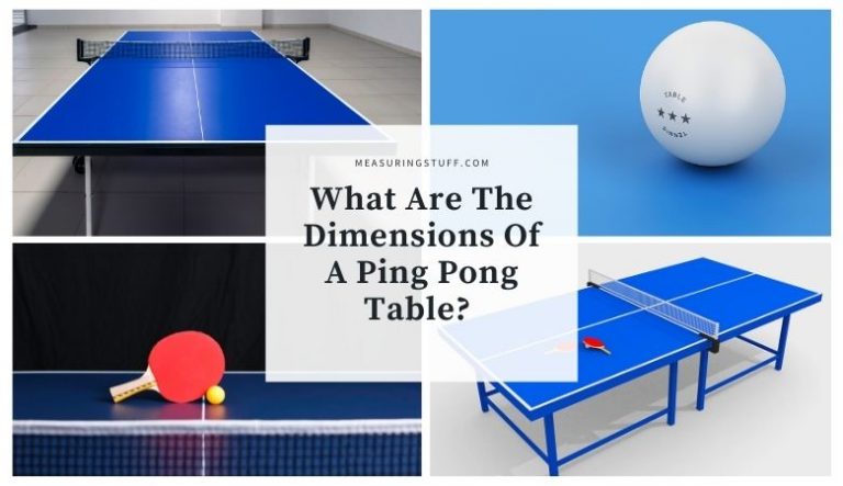 What Are The Dimensions Of A Ping Pong Table?