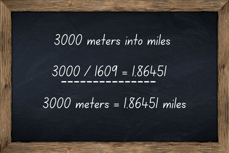 How Many Miles Is 3000 Meters?