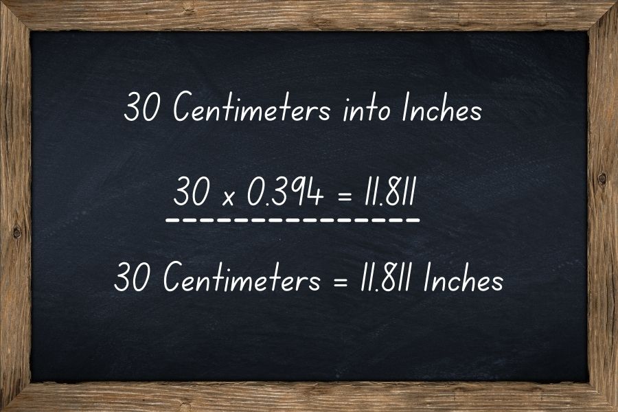 How Many Inches Is 30 Centimeters?