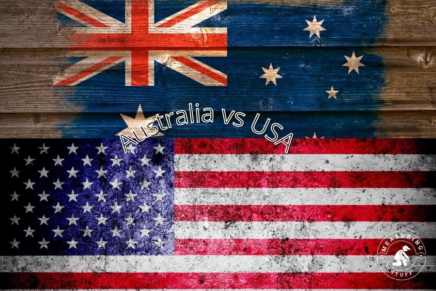Australia vs USA size comparison