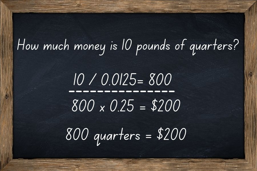How Much Money Is 10 Pounds Of Quarters?