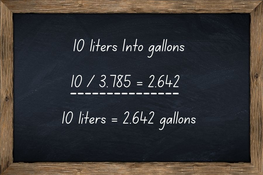 How Many Gallons Is 10 Liters?