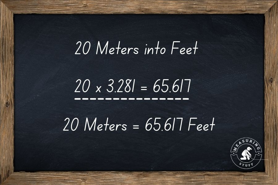How Many Feet Is 20 Meters? 