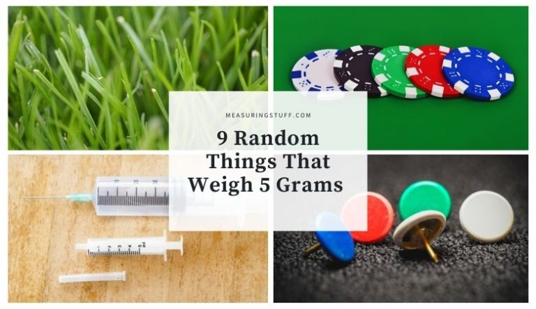 9 Random Things That Weigh 5 Grams