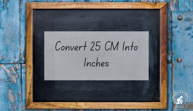 Convert 25 CM Into Inches