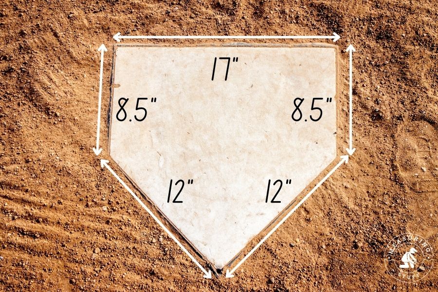 baseball home plate dimensions