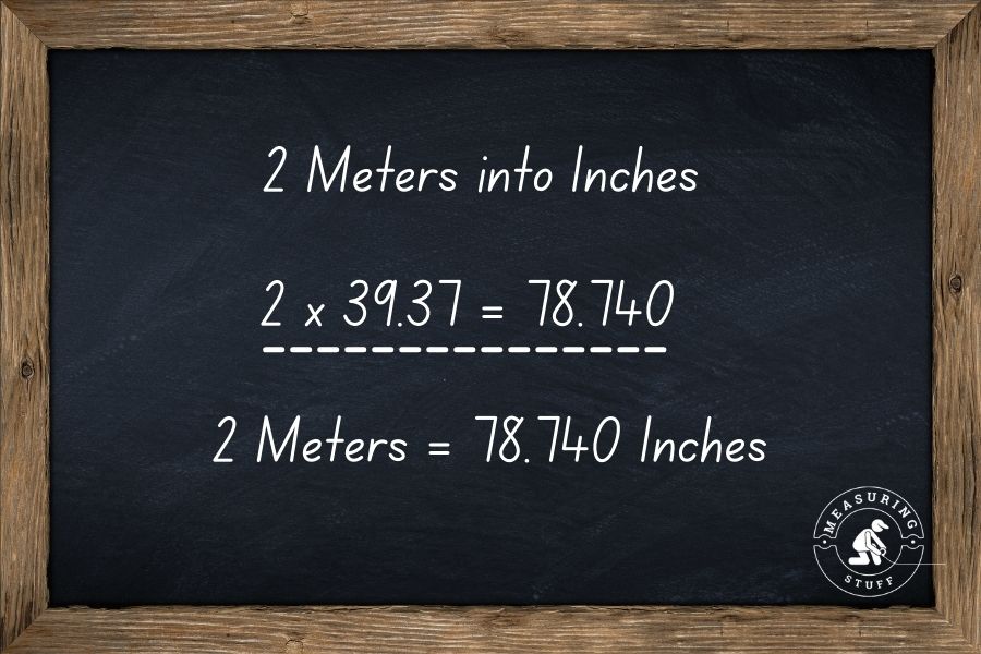 How Long Is 2 Meters In Inches?