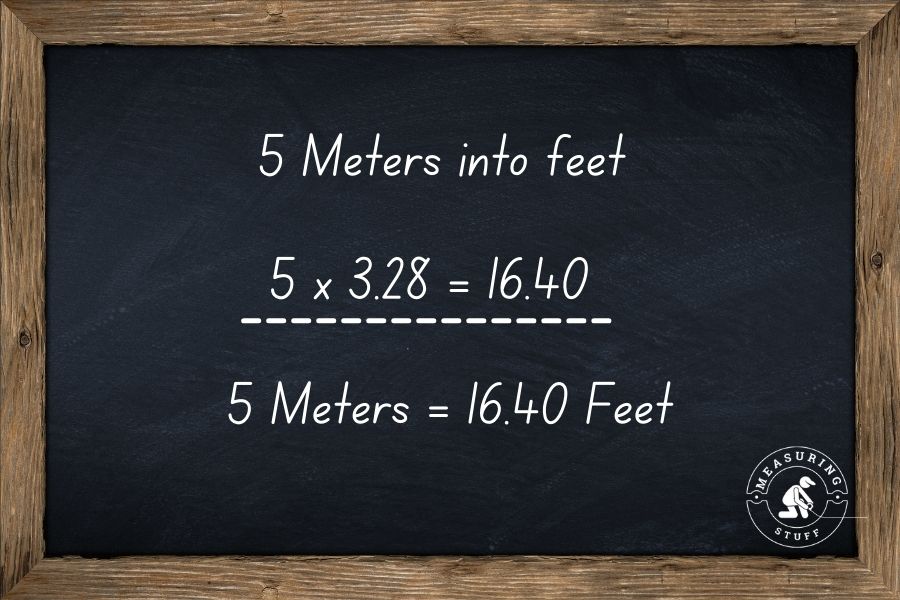How Long Is 5 Meters In Feet?