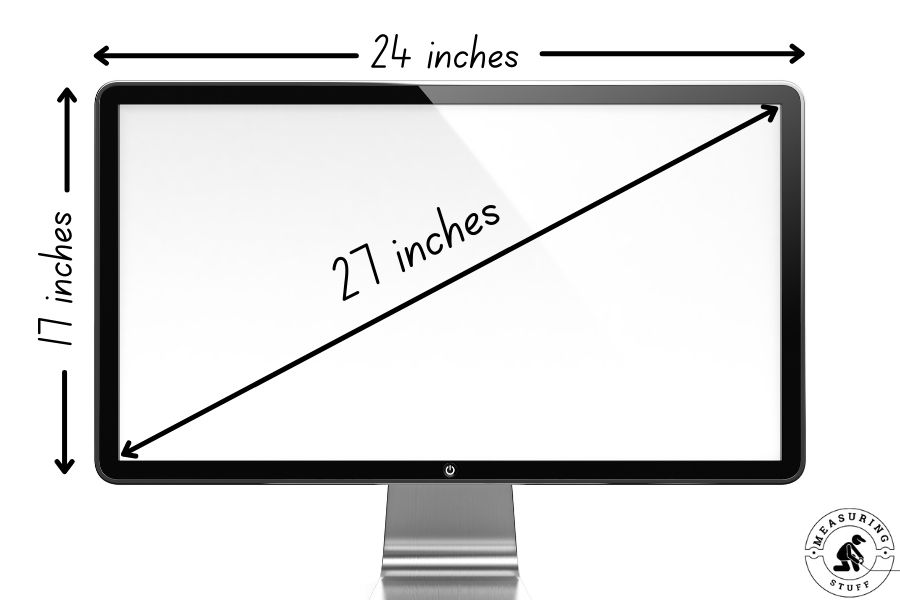 27 inch monitor dimensions