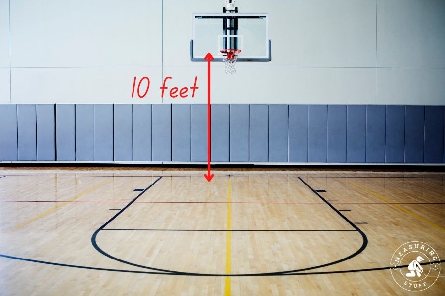 10 feet high basketball hoop