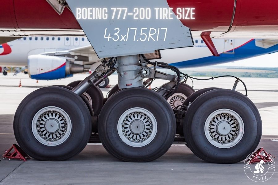 Boeing 777-200 tire size