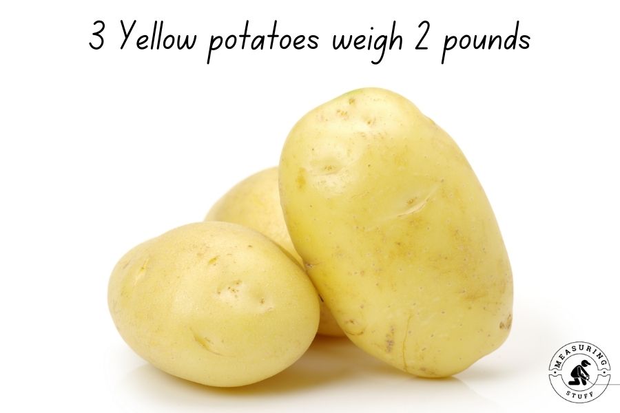 3 yellow potatoes