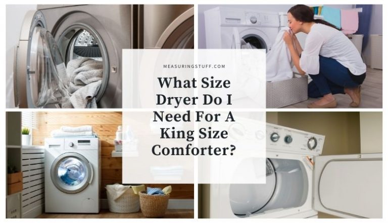 What Size Dryer Do I Need For A King Size Comforter?