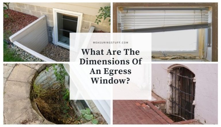 What Are The Dimensions Of An Egress Window?