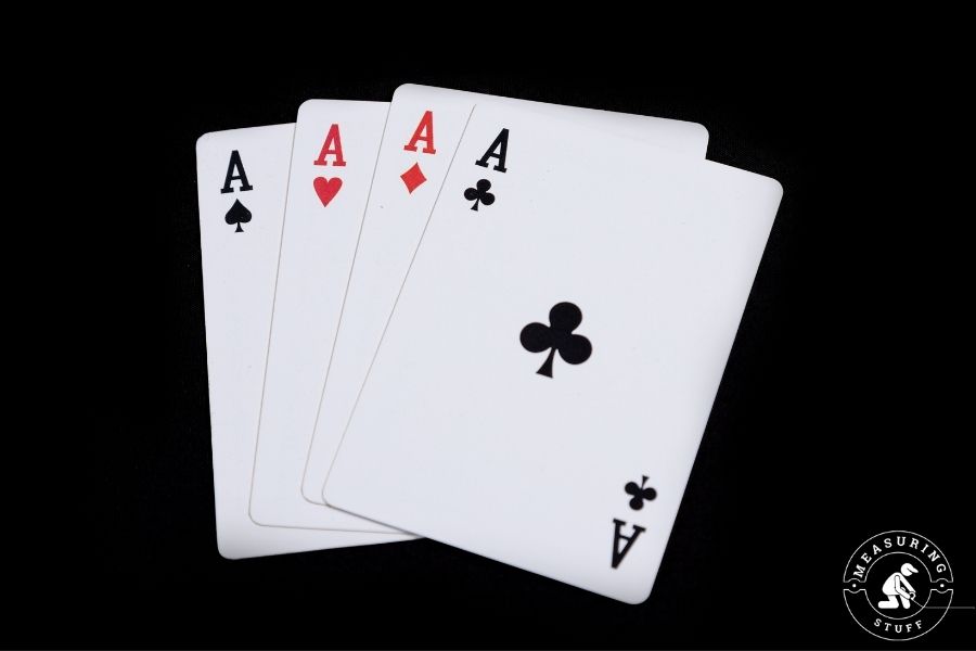 4 aces from card deck