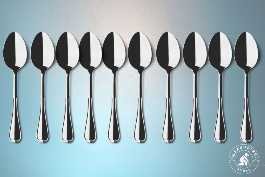 10 silver teaspoons
