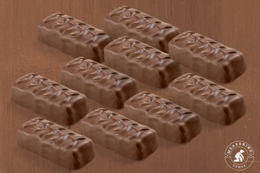 10 candy bars out of wrapper