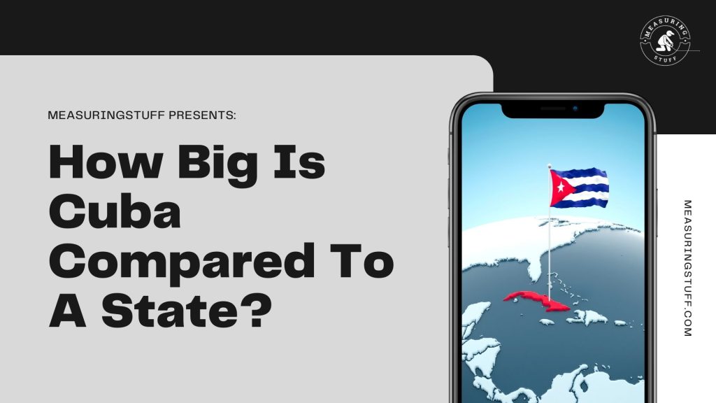How Big Is Cuba Compared To A State? image of cuba flag on iphone