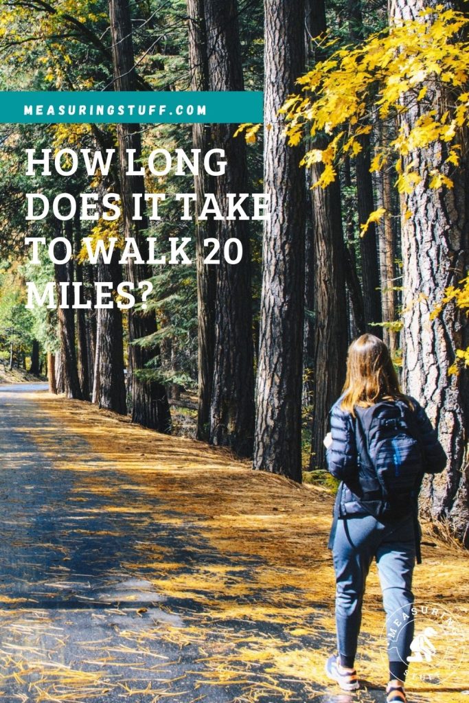 woman walking in woods pinterest pin image