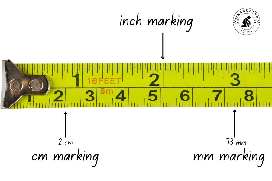 measuring tape markings