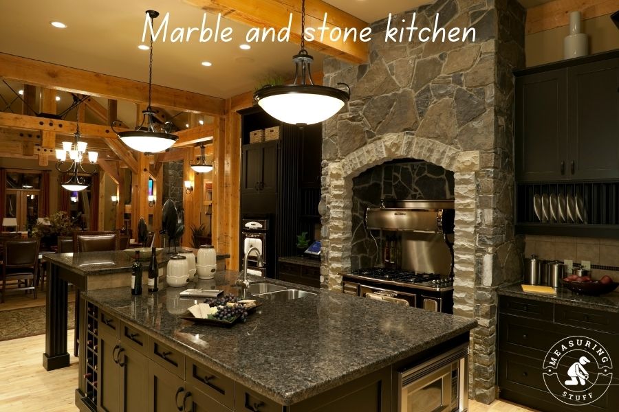 marble and stone kitchen
