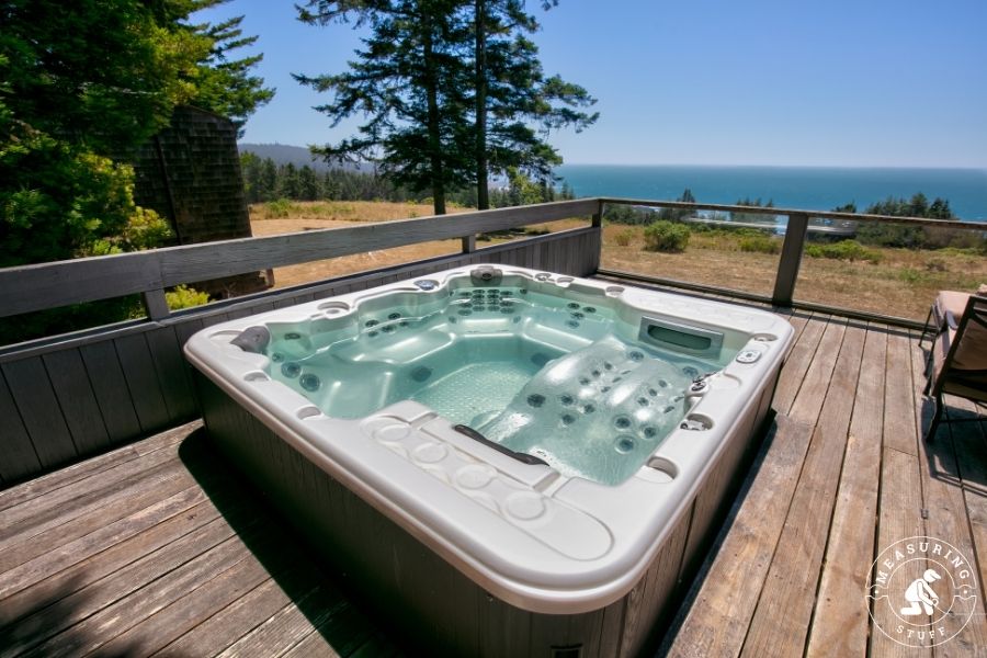 hot tub on deck