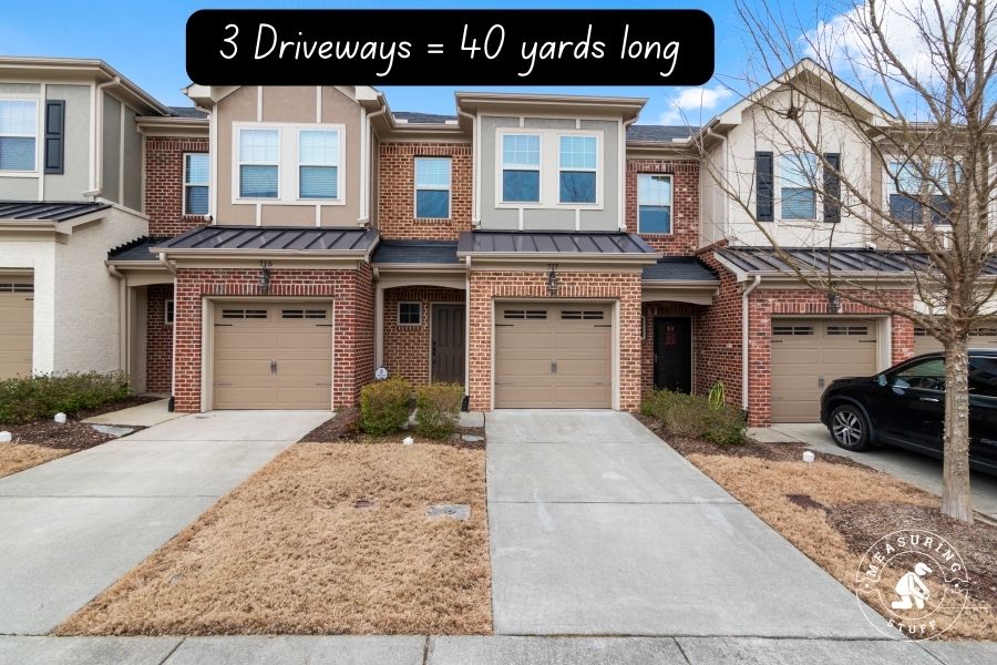 townhouse with driveway
